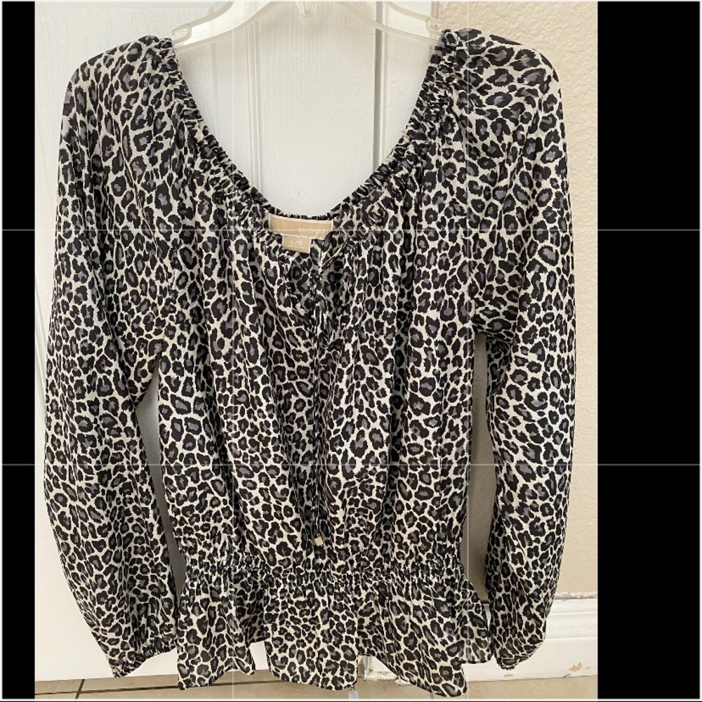 Cheetah Print Michael Kors Shirt L